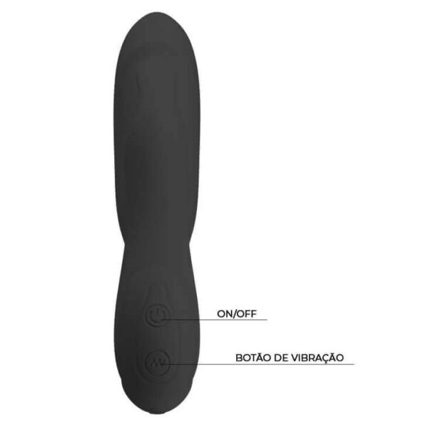 Pretty love Bliss - Vibrador estimulador de ponto g e clítoris recarregável em silicone com 30 modos de vibração - Preto - Image 5