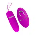 Pretty love Dawn - Vibrador Bullet com 12 modos de vibração, textura de estrias, controle remoto sem fio - Imagem 3