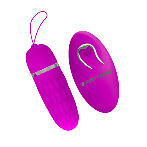 Pretty love Dawn - Vibrador Bullet com 12 modos de vibração, textura de estrias, controle remoto sem fio - Image 3