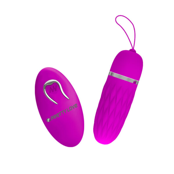 Pretty love Dawn - Vibrador Bullet com 12 modos de vibração, textura de estrias, controle remoto sem fio - Image 2