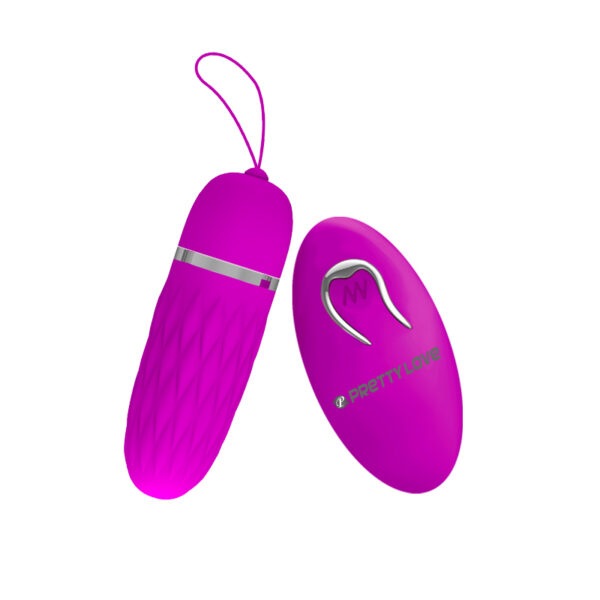 Pretty love Dawn - Vibrador Bullet com 12 modos de vibração, textura de estrias, controle remoto sem fio - Image 5