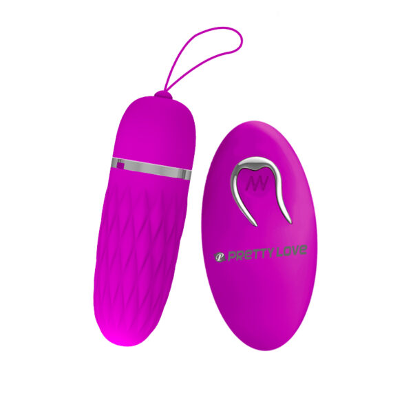 Pretty love Dawn - Vibrador Bullet com 12 modos de vibração, textura de estrias, controle remoto sem fio - Image 4