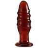 Plug Anal de Vidro Marrom 10,5 cm - Coleção Brown