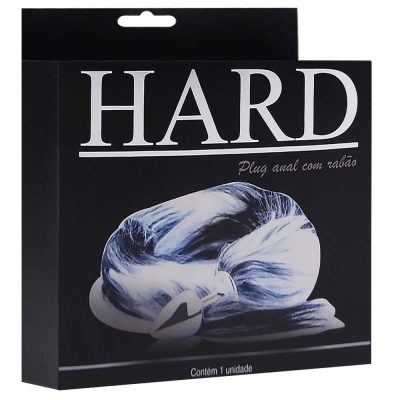 Plug Anal pequeno cromado com Rabo Longo e Degrade Rosa - Hard 12 15186467638 ha117cr 06