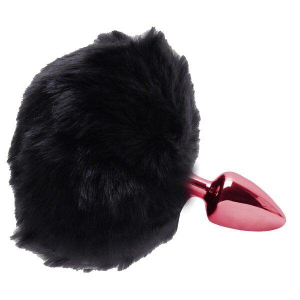 Plug De Metal Vermelho Com Rabo Pompom Escuro – Hard - Image 3