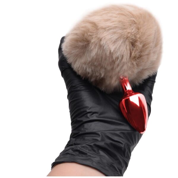 Plug De Metal Vermelho Com Rabo Pompom Claro – Hard - Image 5