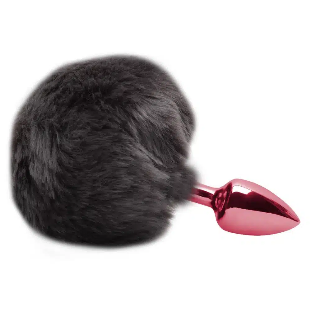 Plug De Metal Vermelho Com Rabo Pompom – Hard  Imagem 3