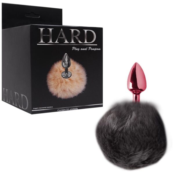 Plug De Metal Vermelho Com Rabo Pompom – Hard