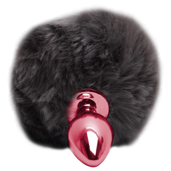 Plug De Metal Vermelho Com Rabo Pompom – Hard - Image 2