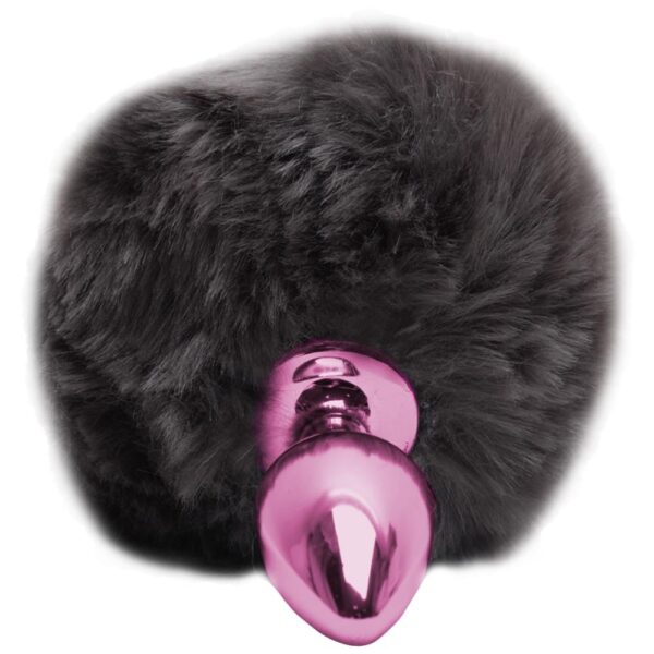 Plug De Metal Rosa Com Rabo Pompom – Hard - Image 2