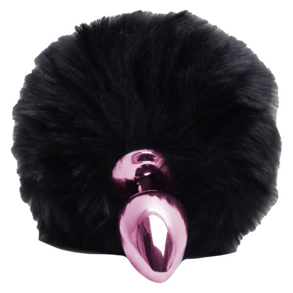 Plug De Metal Rosa Com Rabo Pompom Escuro – Hard - Image 2