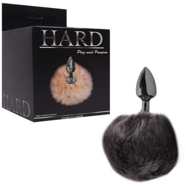 Plug De Metal Onix Com Rabo Pompom – Hard