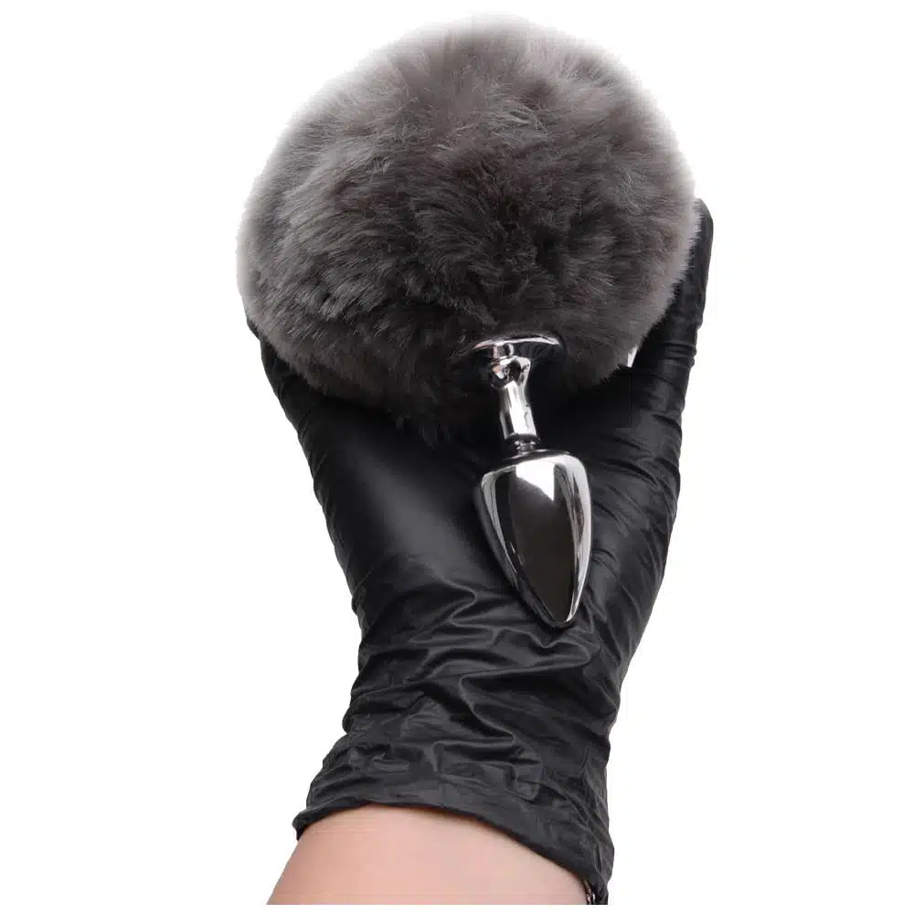 Plug De Metal Cromado Com Rabo Pompom – Hard  Imagem 5