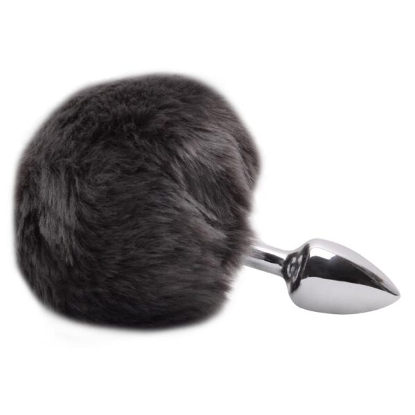 Plug De Metal Cromado Com Rabo Pompom – Hard - Image 3