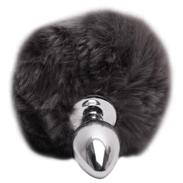 Plug De Metal Cromado Com Rabo Pompom – Hard - Image 2