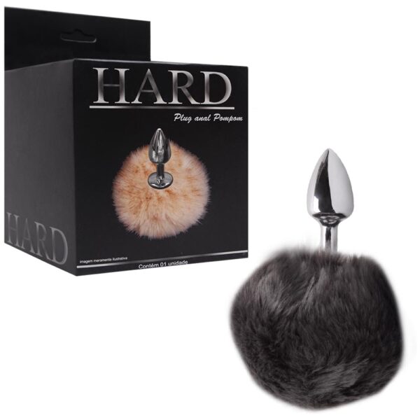 Plug De Metal Cromado Com Rabo Pompom – Hard