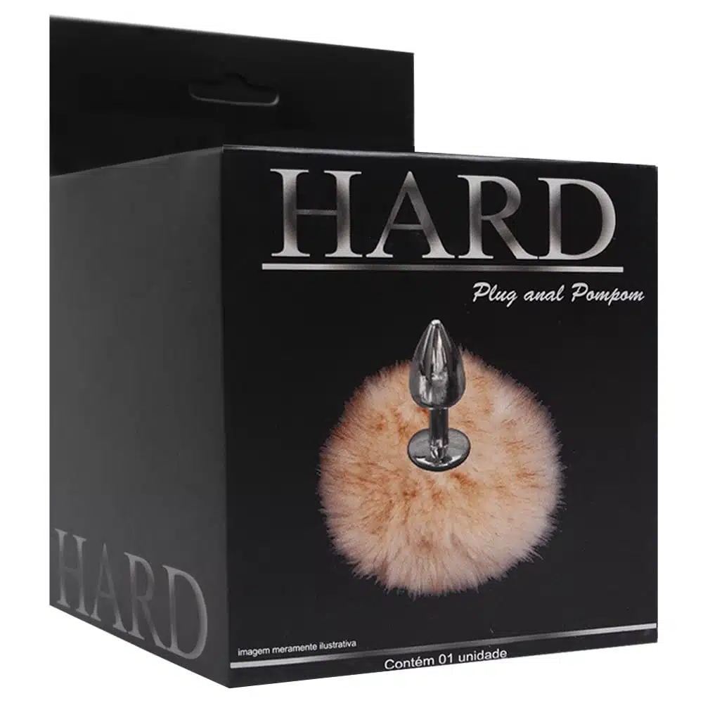 Plug De Metal Azul Com Rabo Pompom – Hard  Imagem 7