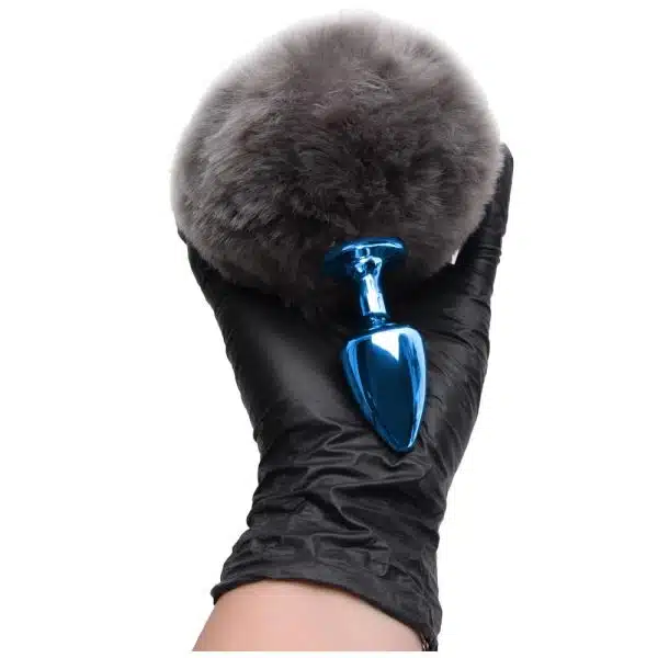 Plug De Metal Azul Com Rabo Pompom – Hard - Imagem 5