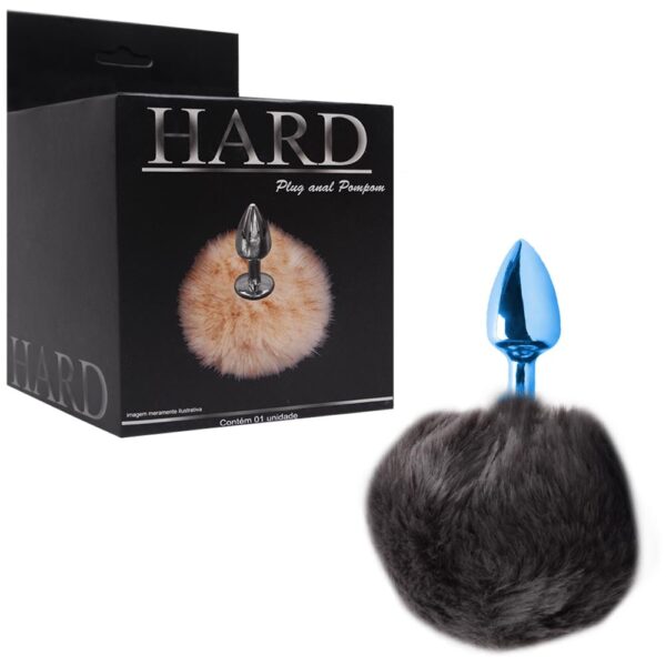 Plug De Metal Azul Com Rabo Pompom – Hard