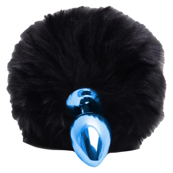 Plug De Metal Azul Com Rabo Pompom Escuro – Hard - Image 2