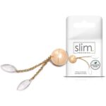 Sexy fantasy slim - Pingente vaginal feito em metal com 2 berloques em forma de cristal, são livres de metais pesados -