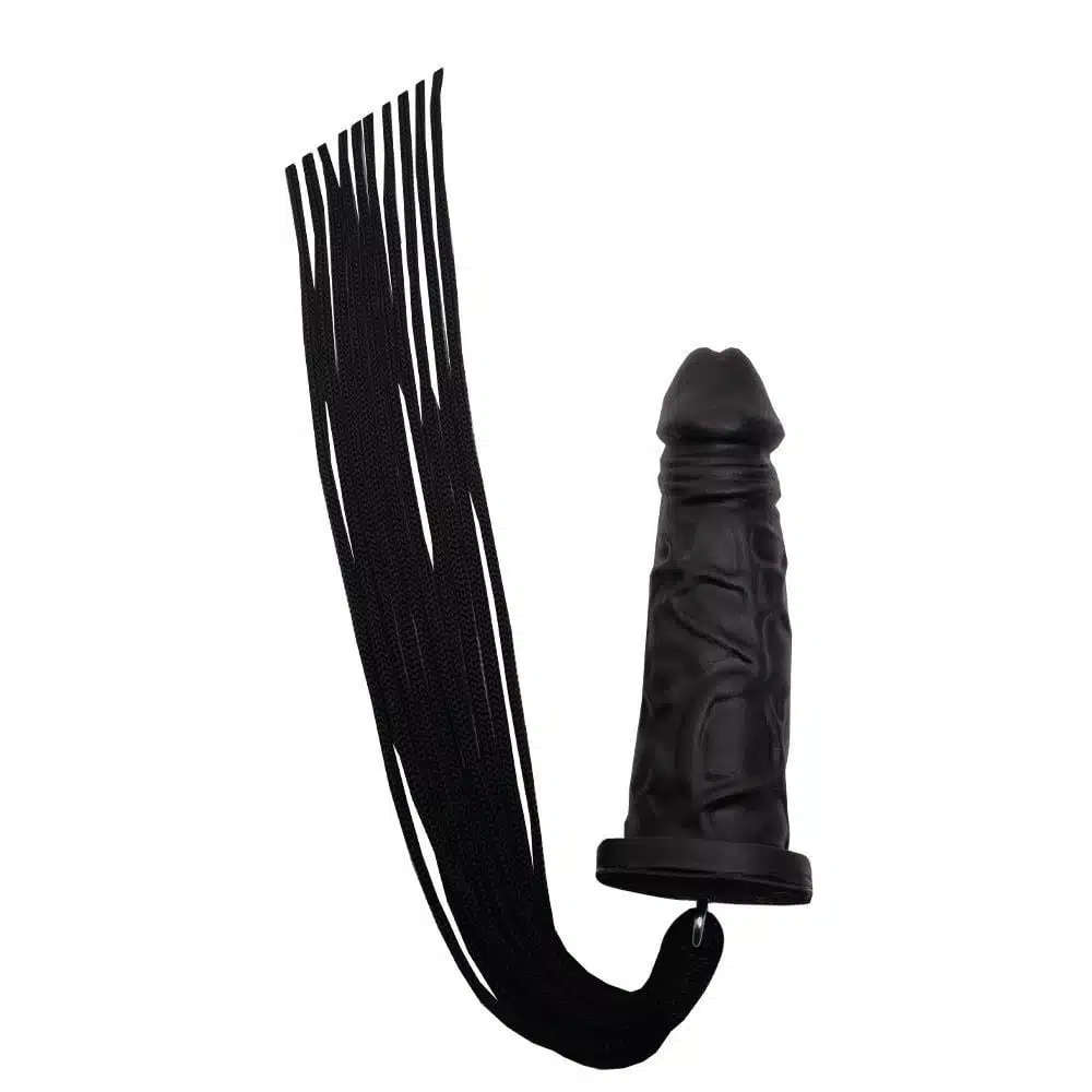 Chicote 10 Tiras Em Cordas De 40cm  Base Prótese  Imagem 3