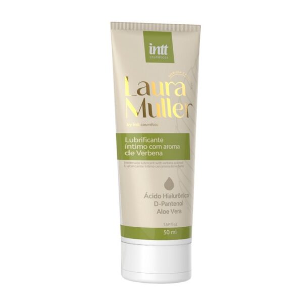 Lubrificante íntimo com ácido hialuronico e aroma 50ml intt - Linha Laura Muller