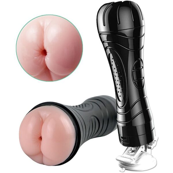 Bussy vibration - Masturbador lanterna em cyberskin com forma de Ânus, vibração multivelocidade e ventosa - 24,8 cm - Image 2