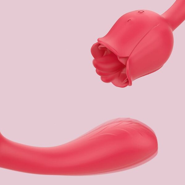 Vibrador de Ponto G e Estimulador com Língua em formato de Rosa PRO 2 - S-Hande - Image 6