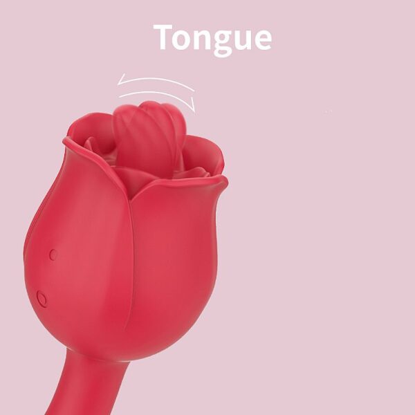 Vibrador de Ponto G e Estimulador com Língua em formato de Rosa PRO 2 - S-Hande - Image 4