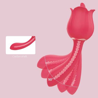 Vibrador de Ponto G e Estimulador com Língua em formato de Rosa PRO 2 - S-Hande 17 15187667253 15428 4