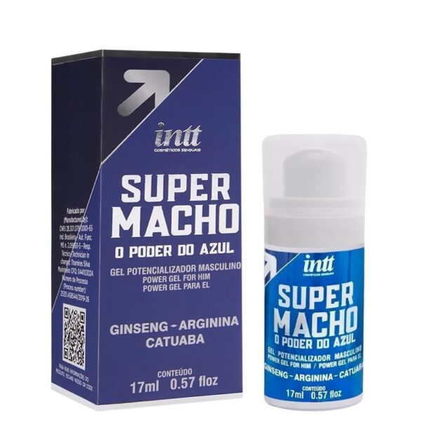 Gel potencializador Super Macho da Intt Cosméticos 17ml