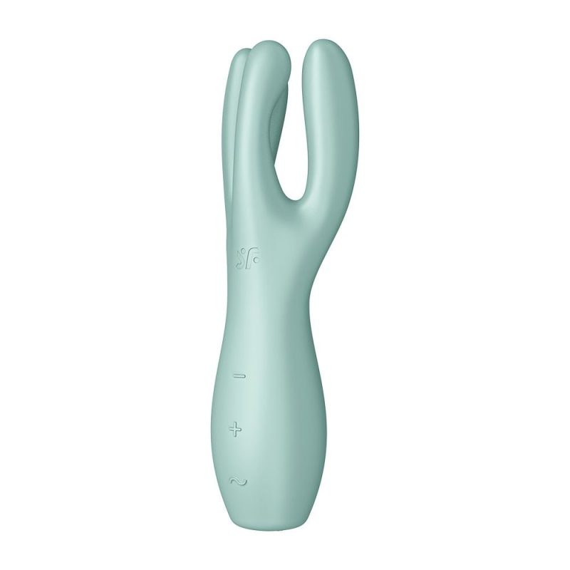 Satisfyer Threesome 3 Verde - Vibrador e estimulador de clitoris - Imagem 4