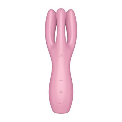Alternative view of Satisfyer Threesome 3 na cor rosa - Vibrador e estimulador de clitoris