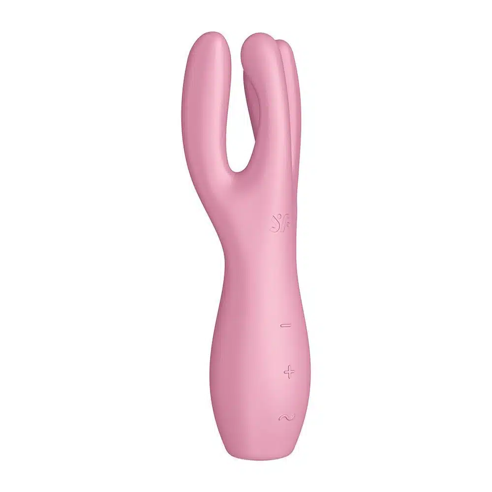 Satisfyer Threesome 3 na cor rosa  Vibrador e estimulador de clitoris  Imagem 7