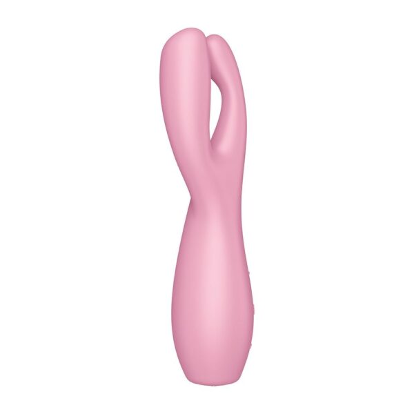 Satisfyer Threesome 3 na cor rosa - Vibrador e estimulador de clitoris - Image 3