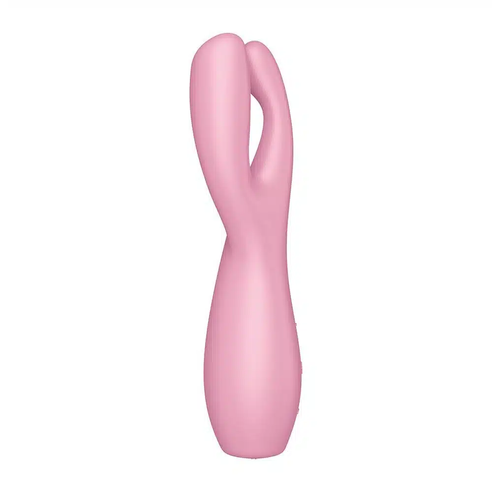Satisfyer Threesome 3 na cor rosa  Vibrador e estimulador de clitoris  Imagem 3
