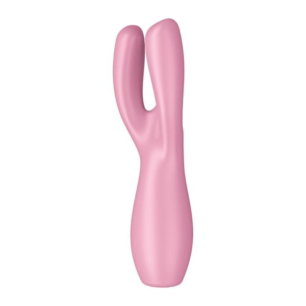 Satisfyer Threesome 3 na cor rosa - Vibrador e estimulador de clitoris - Image 4