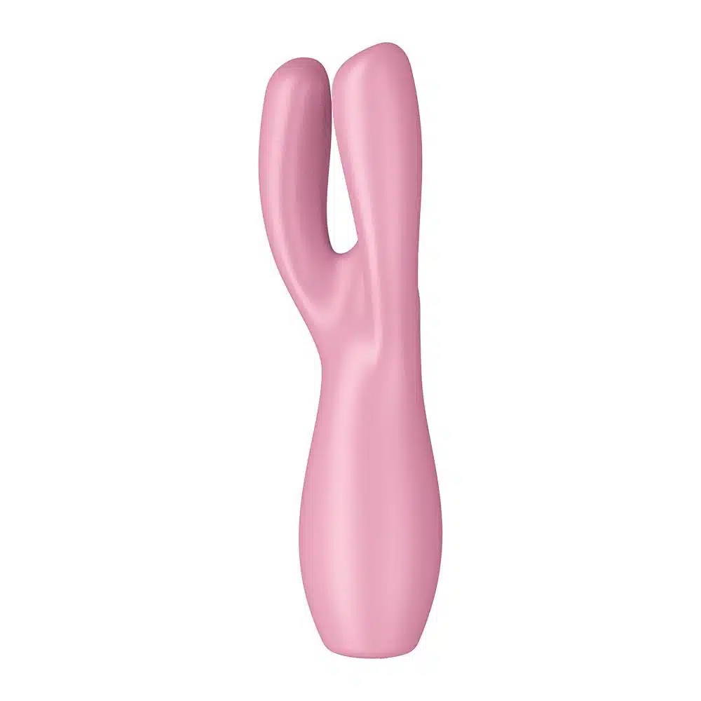 Satisfyer Threesome 3 na cor rosa  Vibrador e estimulador de clitoris  Imagem 4