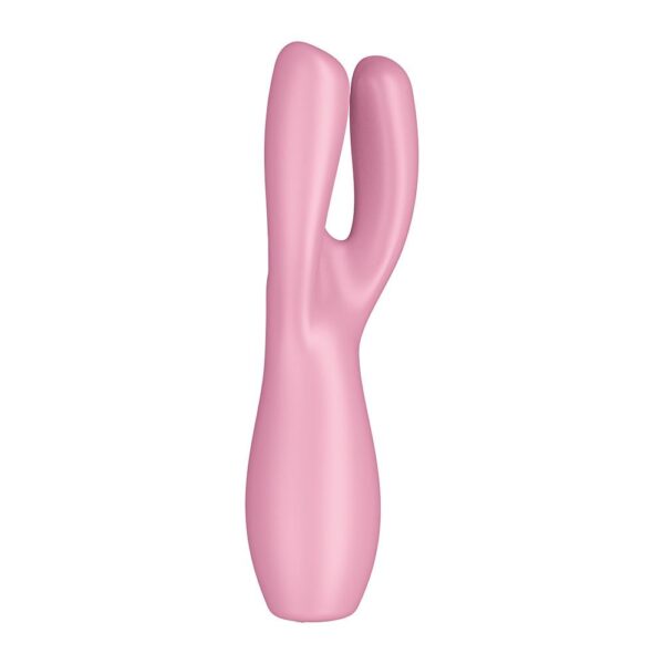 Satisfyer Threesome 3 na cor rosa - Vibrador e estimulador de clitoris - Image 5