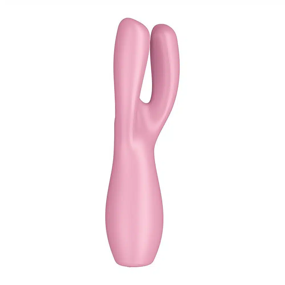 Satisfyer Threesome 3 na cor rosa  Vibrador e estimulador de clitoris  Imagem 5