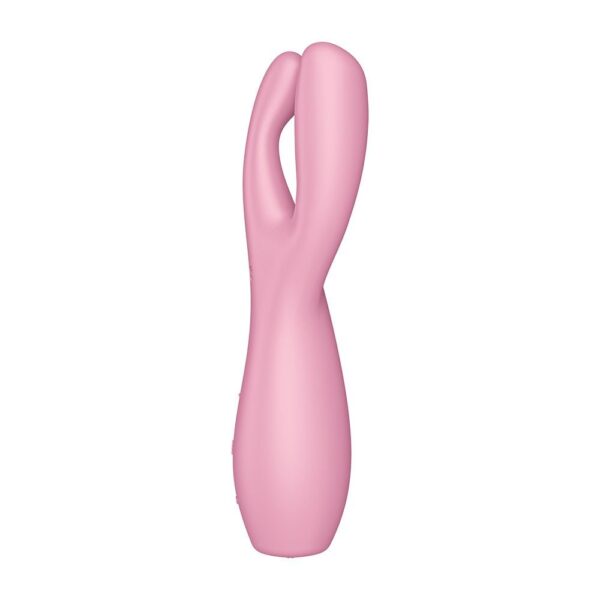 Satisfyer Threesome 3 na cor rosa - Vibrador e estimulador de clitoris - Image 6