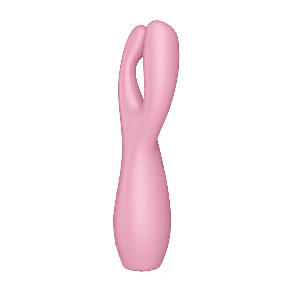 Satisfyer Threesome 3 na cor rosa  Vibrador e estimulador de clitoris  Imagem 6