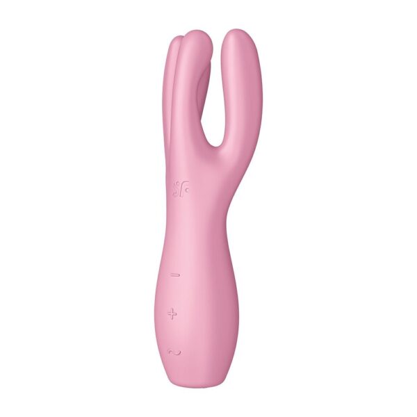 Satisfyer Threesome 3 na cor rosa - Vibrador e estimulador de clitoris - Image 9