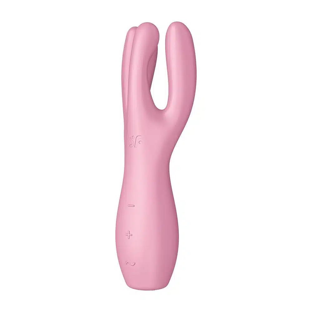 Satisfyer Threesome 3 na cor rosa  Vibrador e estimulador de clitoris  Imagem 9