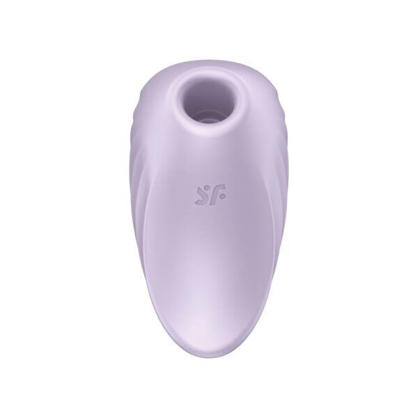 Vibrador Satisfyer Pearl Diver Violet Air Pulse duplo - Image 4