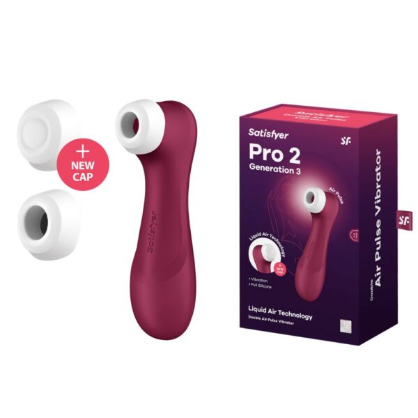 Vibrador e estimulador clitoriano Satisfyer Pro 2 Gen 3 Vinho - Image 3