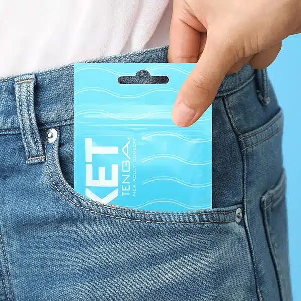 Tenga pocket wave line  Masturbador masculino descartável com textura em relevo  Imagem 4