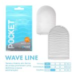 Tenga pocket wave line - Masturbador masculino descartável com textura em relevo - Imagem 2