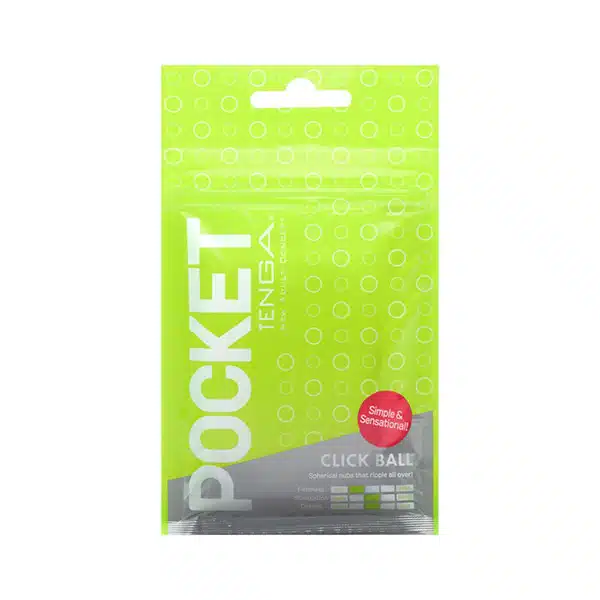 Masturbador masculino descartável com textura em relevo - Tenga pocket click ball - Imagem 4